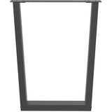  Noge za blagovaonski stol V-oblika 2 kom antracit 70 x (72-73,3) cm čelik | shoptok.hr