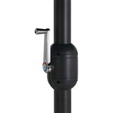 Vanjski suncobran s aluminijskim stupom 460 x 270 cm plavi | shoptok.hr