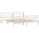 vidaXL Okvir kreveta s uzglavljem bez madraca bijeli 180x200 cm | shoptok.hr