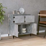 Komoda betonsko siva 60x35x70 cm inženirski les | Shoptok.si