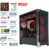 MEGA Računalnik TWR S11 R7-9800X3D/RTX5080/32GB-DDR5/2TB-4.0/1050W/Brez OS/črna RGB + Estetski napajalni kabli [Rdeča / Črna], (22134187) Cene