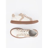 Sergio Leone White and beige women's leather sneakers | shoptok.hr