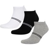 Defacto Men's 3-Piece Cotton Booties Socks Cene