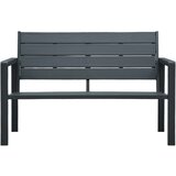  Vrtna klupa 120 cm HDPE siva s izgledom drva | Eponuda.ba
