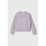 Abercrombie & Fitch Otroški pulover vijolična barva