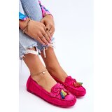 Boto Suede Loafers With Bow And Fringes Fuchsia Dorine | shoptok.hr