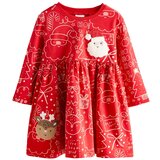 Next Obleka rjava / rdeča / bela | Shoptok.si