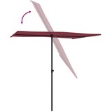  Vrtni suncobran s aluminijskim stupom 2 x 1,5 m bordo | shoptok.hr