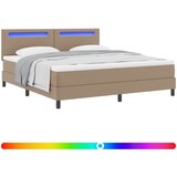  Krevet s opruga kutije s madracem Boja cappuccina 180 x 200 cm | shoptok.hr