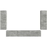  Komplet TV omaric 4 pcs Betonsko siva Konstruiran les - - Siva - 61.16 - 30 x 31 x 60 cm - 2025-vidaXL-Uvoz_2 | Shoptok.si