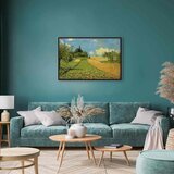  Slika - Alfred Sisley – Grain fields on the hills of Argenteuil 120x80 U crnom drvenom okviru | shoptok.hr