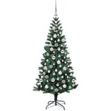 vidaXL Umjetna preddekorirana božićna jelka med 300 LED Zelena 180 cm | Shoptok.si
