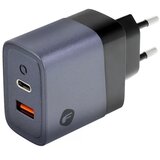 forcell F-Energy GaN omrežni polnilec – 45 W s priključkoma: USB C in USB A s PD in QC 4.0 polnjenjem | Shoptok.si