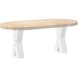  Noge za klub stolić u obliku slova X, 2 kom, bijele, 38 x (42-43) cm, čelik | shoptok.hr