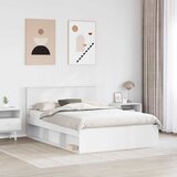  Krevetna konstrukcija Bijelo 140 x 190 cm Konstruirano drvo | shoptok.hr
