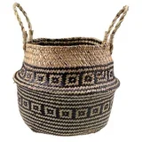Ručno Pletena Prirodna Boho Košara od Trave od Bambusa YT21B-35