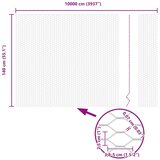 vidaXL Ograjni nosilci 11 kosov U-kanala zelena 140 cm jeklo, Šesterokotna ograja zelena 1,4x100 m jeklo | Shoptok.si