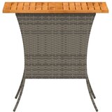  Vrtni stol s pločom od akacijevog drva sivi 105x75x72 cm poliratan - Siva 1 | shoptok.hr