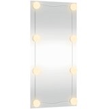  Zidno ogledalo s LED svjetlima 30 x 60 cm stakleno pravokutno | Shoptok.si