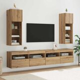  Zidni TV ormari Zidne 2 pcs Umjetnički hrast 30,5 x 30 x 90 cm | Eponuda.com