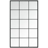 Maison Chic Stensko Ogledalo - Zrcalo - Kozmetično ogledalo črno 100x60 cm kovinsko, (21698257) | Shoptok.si