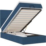  Otomanski okvir kreveta s madraca plavi 90x190cm od tkanine | shoptok.hr