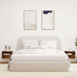 vidaXL Stenske TV omarice 2 kosa dimljeni hrast 40x30x30 cm inž. les | Shoptok.si