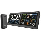  Meteostanica sa LCD ekranom u boji i budilnikom, 5V, 3xAAA + 2xAA, crna Cene