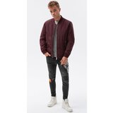 Ombre Vetrovke Moška prešita bunda (C538DARK_RED) pisana | Shoptok.si