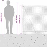  Ograde od lanca s betonskom podlogom 10 x 1,5 m Zelena Mreža | Eponuda.com