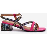Maciejka Women's Leather Heeled Sandals With Straps | Shoptok.si