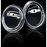 vidaXL Set gumba za značke sa sigurnosnim iglama 100 kom akrilni 25 mm | shoptok.hr