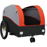 Prikolica za bicikl crno-narančasta 30 kg željezna | shoptok.hr