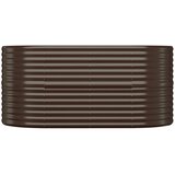  Povišena vrtna gredica od pocinčanog čelika 152x80x68 cm smeđi | shoptok.hr
