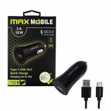 MM AUTO ADAPTER USB SC-106 QC 3.0 18WQUICK C.3A+TYPE C CRNI | Eponuda.ba