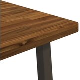  60 x 55 x 75 cm Čvrsto drvo akacije Prirodna i kava Pravokutni - Prirodno kava 60 x 55 x 75 cm Četvrtasto | shoptok.hr