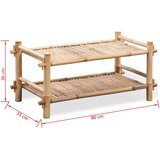  Stalak za cipele s 2 razine od bambusa | shoptok.hr