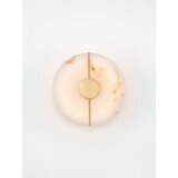 Nova Luce Krem/mjedena LED zidna lampa u kamenom dekoru Aider – | shoptok.hr