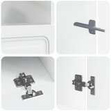  5-dijelni LED TV ormarić Bijela visokog sjaja Konstruirano drvo - Bijela visokog sjaja 100 cm | shoptok.hr