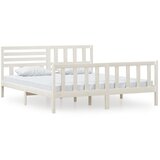 The Living Store Posteljni okvir bel 180x200 cm trden les - Posteljni Okvir, (21526714) | Shoptok.si