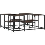  Stolić za kavu smeđa boja hrasta 91x91x40 cm konstruirano drvo | shoptok.hr