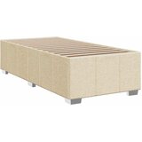  Krevet s oprugama i madracem krem 100 x 200 cm od tkanine | shoptok.hr