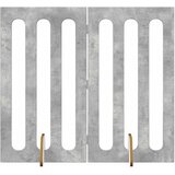  Preklopna ogradica za kućne ljubimce 2 pcs Betonsko Siva | shoptok.hr