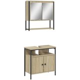 Furnova Kopalniška garnitura 2-delna sonoma hrast inženirski les, (21945194) | Shoptok.si