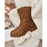 Resti Women's Tainve flat heeled boots in camel color | ePonuda.com