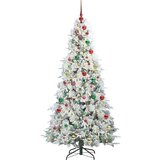 vidaXL Umjetno božićno drvce s nogom s stalakom Zelena 180 cm PE i PVC | shoptok.hr