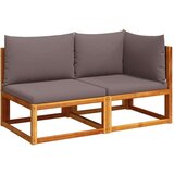  Vrtni dvosjed s jastucima od masivnog bagremovog drva | shoptok.hr