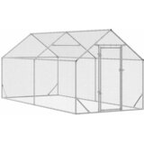  Kavez za piliće Srebrno 400 x 170 x 177 cm Cinkani čelik | Eponuda.ba