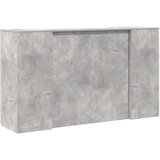  Sprejemna miza betonsko siva 180x50x103,5 cm inženirski les | Shoptok.si