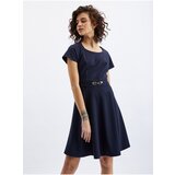 Orsay Dark blue ladies dress with belt - Women | shoptok.hr